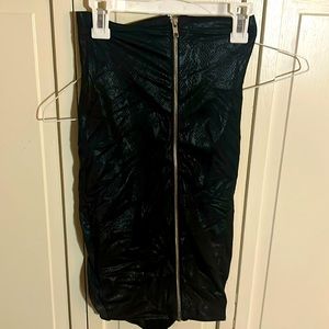 Blackmilk zip up tube top XXS